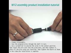 M12 straight plastic assembly