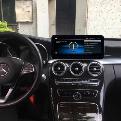China Reprodutor multimídia de carro de 10,25 polegadas, tela de toque estéreo de carro para Mercedes Benz W204 à venda