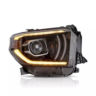 China Black Sequential Car Front Signal Light , Auto Head Lamp For Toyota Tundra ODM for sale