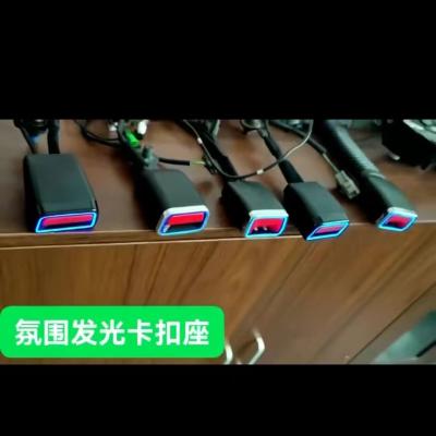 China Car Accessories Auto Car Seat Belt Buckles with light en venta