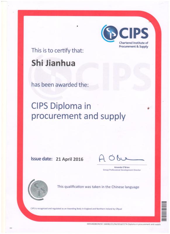 CIPS (Chartered Institute Of Procurement & Supply ) - Shenzhen Hicorpwell Technology Co., Ltd