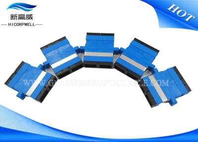 中国 青緑SC UPCの二重繊維光学の部品のフランジの港の繊維光学のアダプター 販売のため