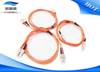 China MM 3.0 DX LSXH PVC 2M Fiber Optic Patch Cables SC UPC SC UPC For Aerospace for sale