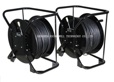 China Black Color Hand Fiber Optic Reel , Fiber Cable Reel 500 M To 1000m Length for sale