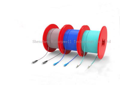China FTTH SC FC LC 100 M SM Single Core Fiberglass Cable Patch Cord For Outdoor Communication for sale