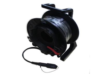 China 6 Cores SM LC LC Fiber Cable Reel With One Side Protectors For HDMI / SDI Media Convertor for sale