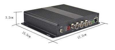 China 4 transmisor de la fibra del puerto HD-SDI con Ethenet y Bidi RS485 en venta