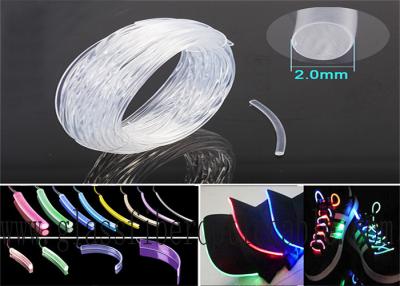 Chine Lueur optique de côté de Muttahida Majlis-e-Amal de la fibre RVB allumant la fibre optique nue en plastique d'éclairage de décoration d'intérieur et extérieure de 1.5mm à vendre