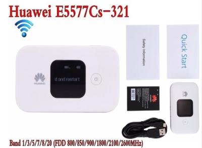 中国 白いホットスポットの無線ルーターは華為技術E5577-321 3G 4G LTE Cat4の可動装置の鍵を開けました 販売のため