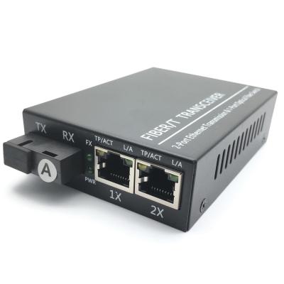 Κίνα IEC 60794 πομποδέκτης 20KM 1SC 2 RJ45 850nm 1310nm 1550nm Ethernet οπτικών ινών προς πώληση