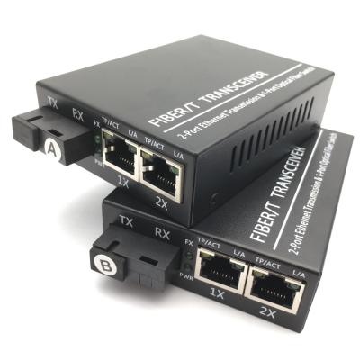 Κίνα Πομποδέκτης 100/100 RJ45 Gigabit Ethernet ενιαίος μετατροπέας μέσων τρόπου ινών ενιαίος προς πώληση