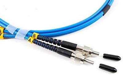 China FTTH Blue Armored Fiber Patch Cable PVC SMA Simplex Duplex SM 30mm Industrial for sale