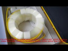 Yellow Otdr Launch Box Ring Box Dummy Fiber G.652D SM 1km Fiber Optic Launch Box