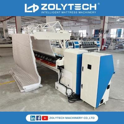 China Hot Sale Bed Cover Making Machine Lock Stitch Multineedle Continuous Quillting for sale