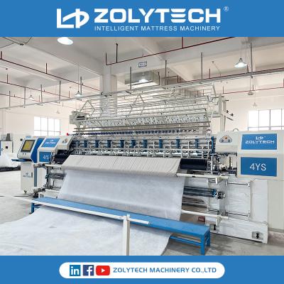 China Serial Quilting Machine ZOLYTECH Computerized Lock Stich Multi Needle Quilting Machine for sale
