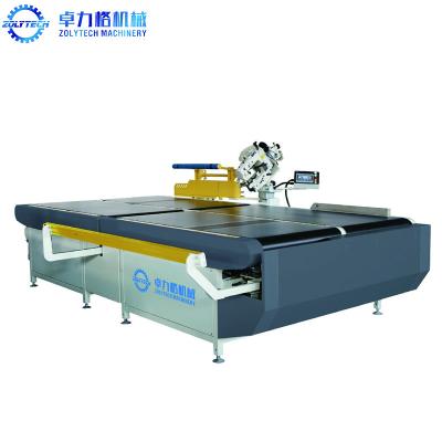 China ZOLYTECH ZLT-TE5A edging sewing Mattress tape edge machine automatic flipping system for sale
