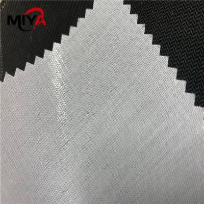 China Shirt Collar Fusing Lining Fabric Cotton Polyester Material for sale