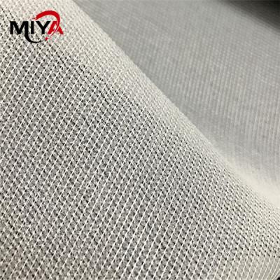China White 100 Percent Polyester 38gsm Tricot Fusible Interlining for sale