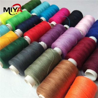 China Dyed Embroidery Bobbin 5000Y Waxed Polyester Thread for sale