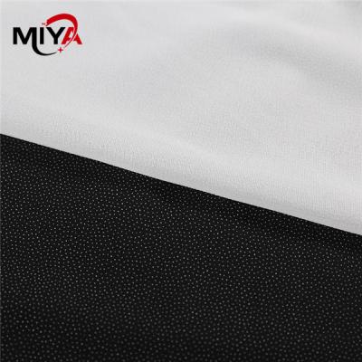China PA Double Dot 50D Knitted Woven Fusible Interlining Plain Weave for sale