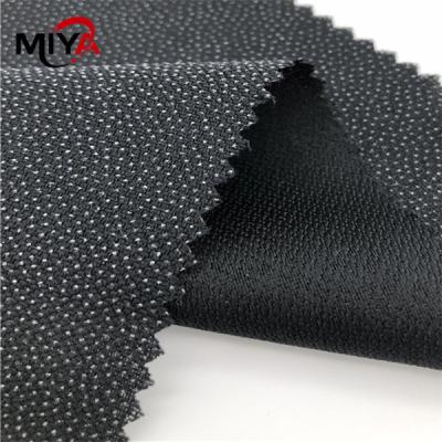 China 100% Polyester Water Jet Woven Fusible Interlining Shrink Resistant for sale