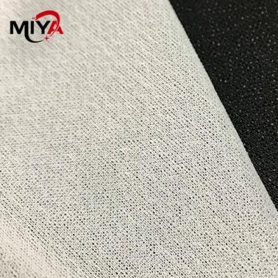 China 4 Sides Way Elastic Polyester Woven Fusible Interlining Fabric Tricot Knitted for sale