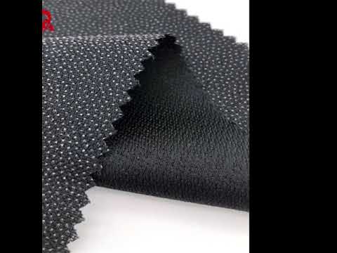 Thick water jet loom woven fusing interlining