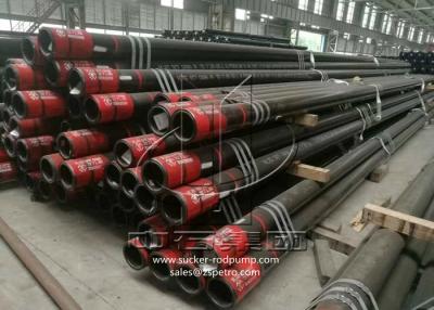 China Threaded Seamless Casing Pipe , Seamless Black Steel Pipe API 5CT Standard for sale