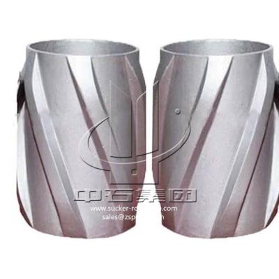 China Aluminiumlegering Spiraalvormige Vane Well Casing Centralizers Slip Te koop