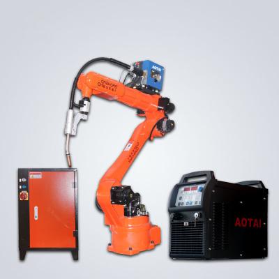 China Machinery Repairs Workshop 6 Axis Automatic Robotic Welding Robot Arm Set With Welding Machine And Torch for sale