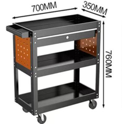 China Large Size Three Layer Tool Trolley Cart SPCC Powder Coating THX-3A for sale