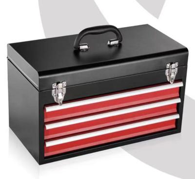 China 0.5mm Thickness SPCC Heavy Duty Tool Box Trolley 3 Drawers Tool Cabinet for sale