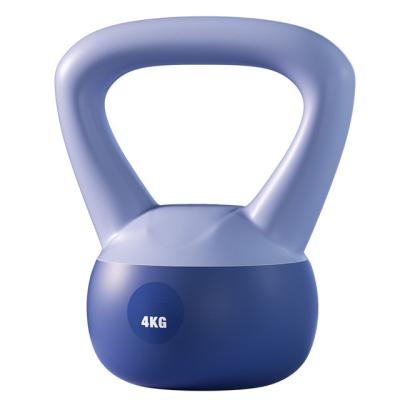 China Colorful Iron Sand Filled PVC Soft Kettlebell Customized for sale