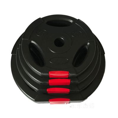 China Black Red Cement Coated Weight Plate Set 2.5kg 5kg 7.5kg for sale