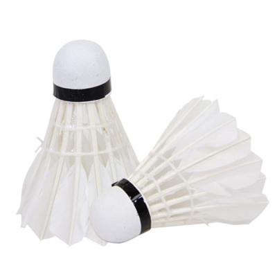 China Durable Badminton Training Shuttlecock 2 Layer Eco Friendly Goose Feather Shuttlecock for sale