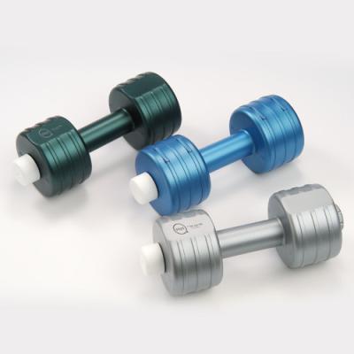 China Lightweight Portable Water Filled Adjustable Weight Dumbbell with Silicone Plug for sale