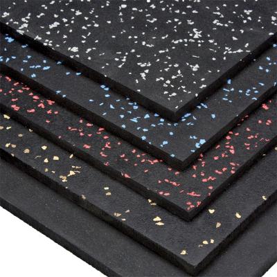 China EPDM Rubber Printed Floor Mats 2cm Interlocking Non Slip Fitness Mat for sale