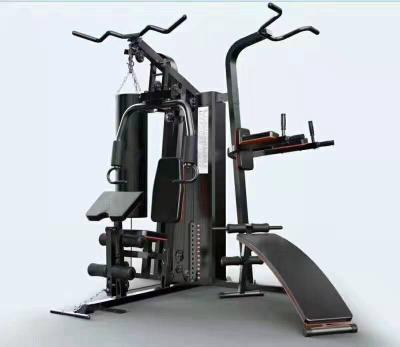 China 3 Stations Steel Tube Gym Fitness Equipments For Home Exercise for sale