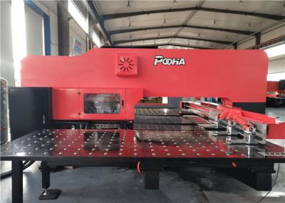 China Servo CNC Hydraulic Punching Machine , Cnc Plate Punching Machine 3-4 Control Axis for sale