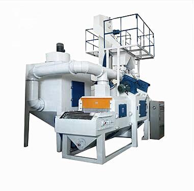 China Wire Mesh Belt Shot Blasting Machine Pass Through Type For Casting Surface for sale