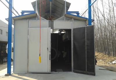 China Commercial Turnkey Sandblasting Booth / Painting Rooms With Electric Control System for sale