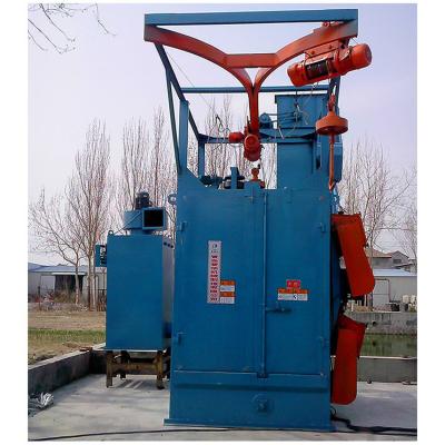 China Rotary Hook Shot Blasting Machine For Small Metal Pendant / Steel Plate Workpiece for sale