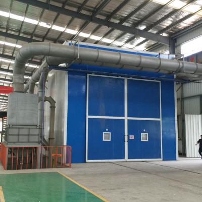 China Painting Room Sand Blasting Room Spray Booths For Large Workpieces Cleaning Rust Remove for sale