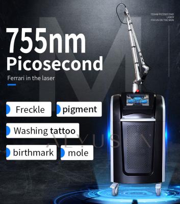 Chine Blanchiment à commutation de Q de peau de machine de retrait de tatouage de laser de picoseconde de ND Yag à vendre