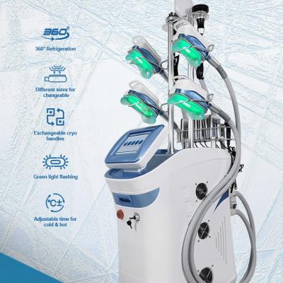 China 5 Handles Cryolipolysis Slimming Machine Cooling Body Fat Freezing 360 Degree for sale