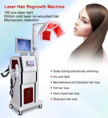 China Pente vertical do crescimento do cabelo do laser da máquina 650nm da terapia da luz do diodo emissor de luz de PDT à venda
