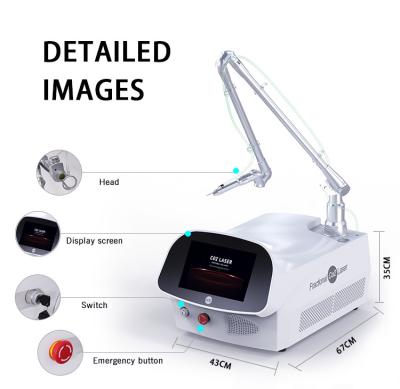 China Glass Tube Co2 Fractional Laser Machine 635nm For Skin Birthmark Acne Removal for sale