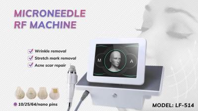 China Mark Removal Fractional RF Machine , 2 In 1 RF Microneedling Device With Cold Hammer for sale