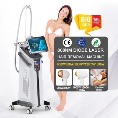 China High Power Diode Laser Hair Removal Machine 3500W Uitgangsvermogen 1-120J/Cm2 Fluence Te koop