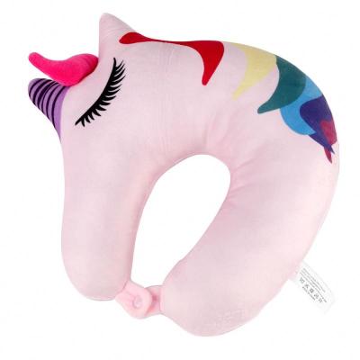China Airplane Sleeping PP Memory Foam Neck Pillow 100% Polyester U-Shape  JZT4017E for sale